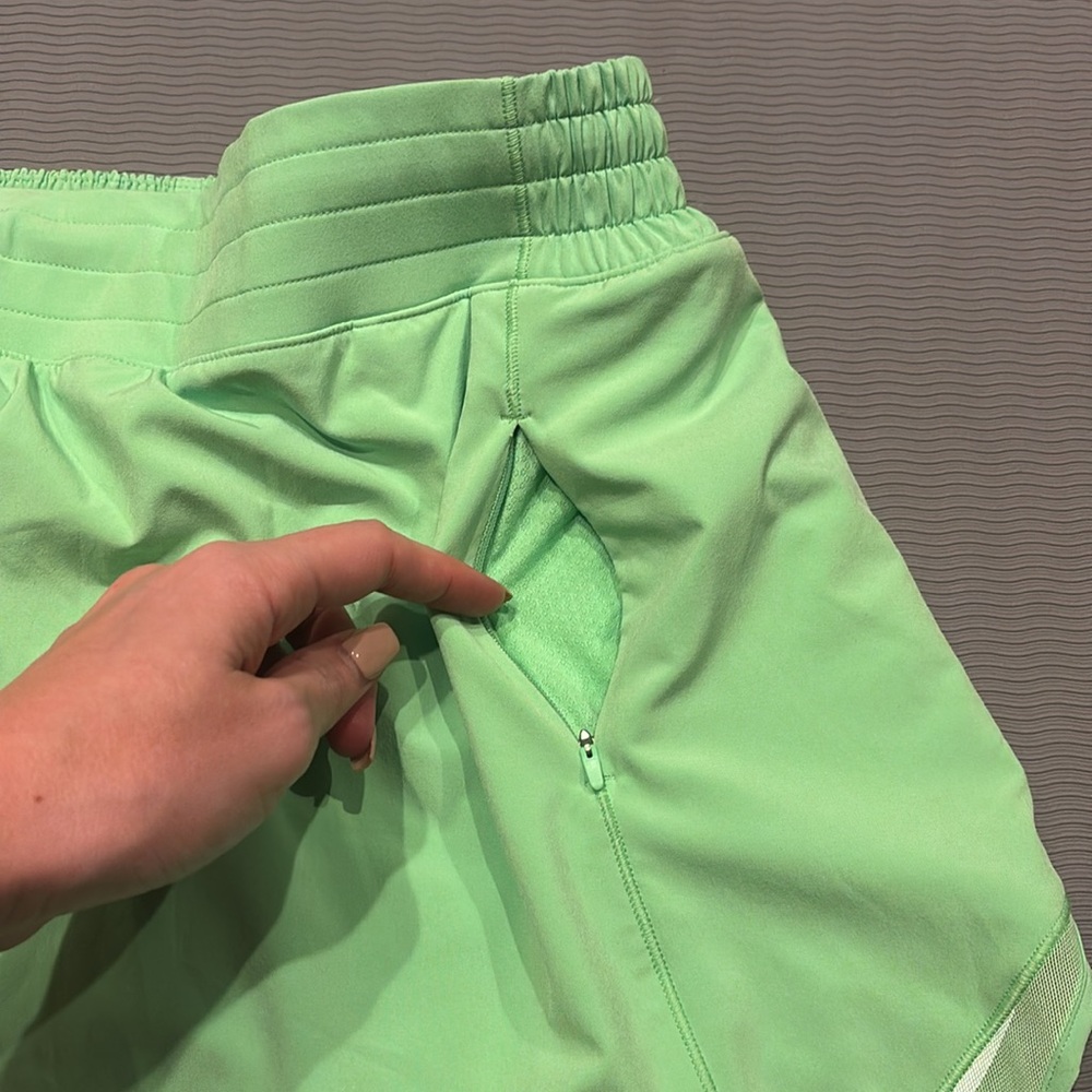 Lululemon Hotty Hot High-Rise Skirt Skort Long Scream Green Light 6 - Picture 12 of 16